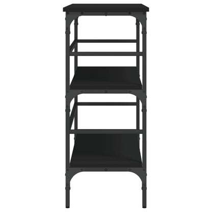 Tavolino Consolle Nero 100x32x75 cm in Legno Multistrato - homemem39