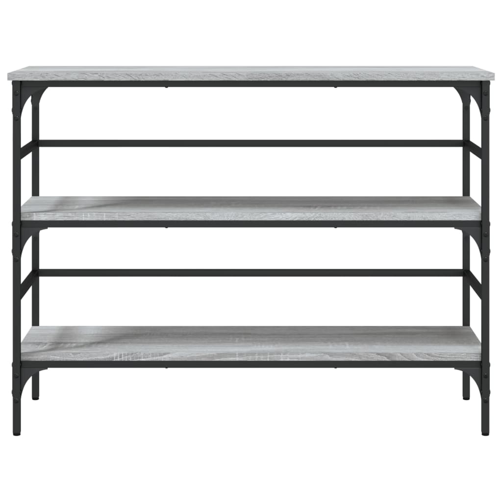 Tavolo Consolle Grigio Sonoma 100x32x75 cm in Legno Multistrato - homemem39