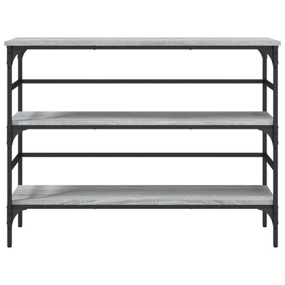 Tavolo Consolle Grigio Sonoma 100x32x75 cm in Legno Multistrato - homemem39