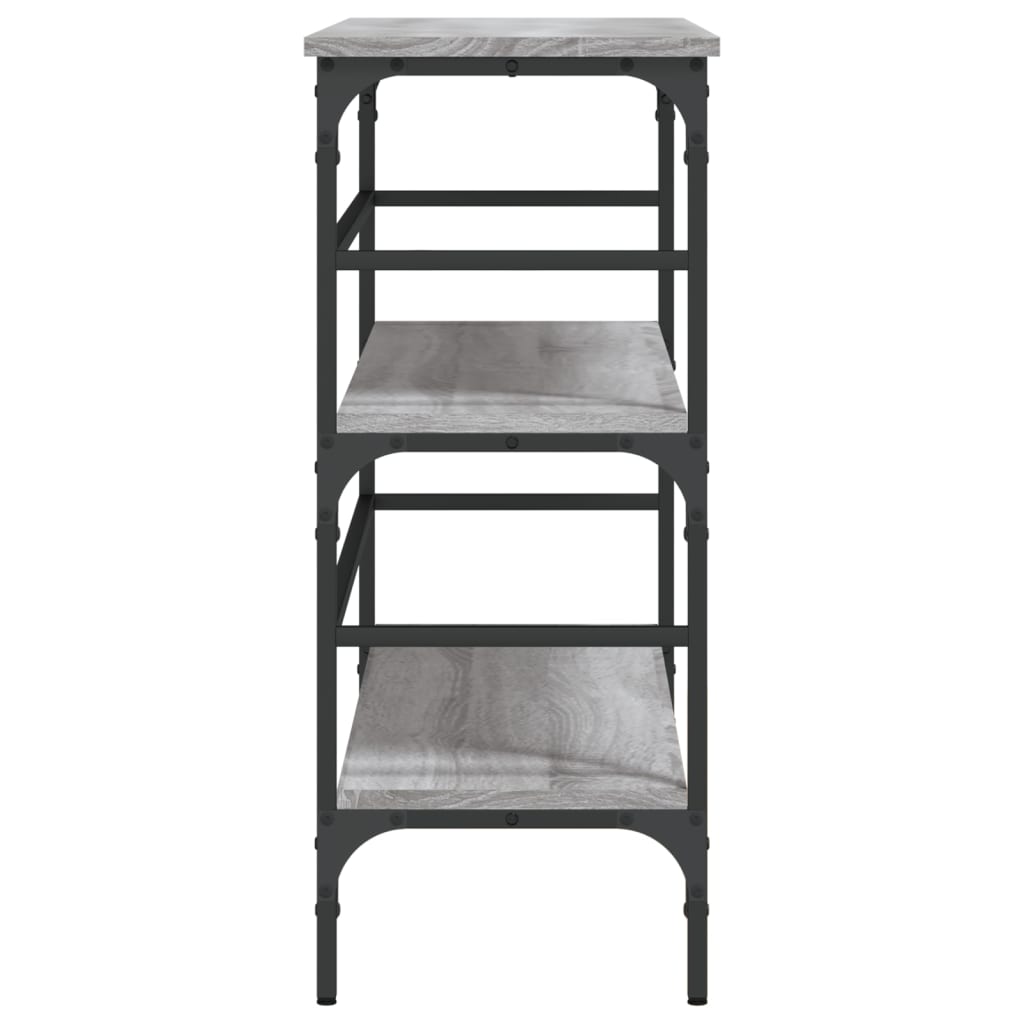 Tavolo Consolle Grigio Sonoma 100x32x75 cm in Legno Multistrato - homemem39