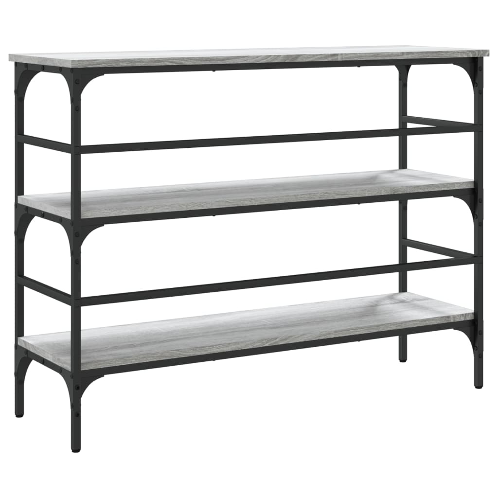 Tavolo Consolle Grigio Sonoma 100x32x75 cm in Legno Multistrato - homemem39