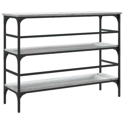 Tavolo Consolle Grigio Sonoma 100x32x75 cm in Legno Multistrato - homemem39