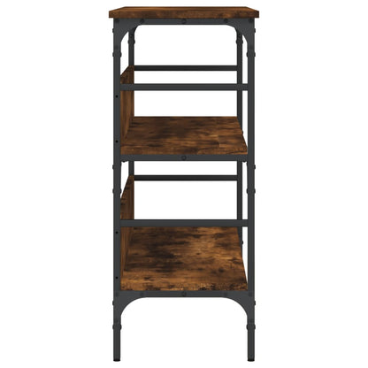 Tavolo Consolle Rovere Fumo 100x32x75 cm Legno Multistrato - homemem39