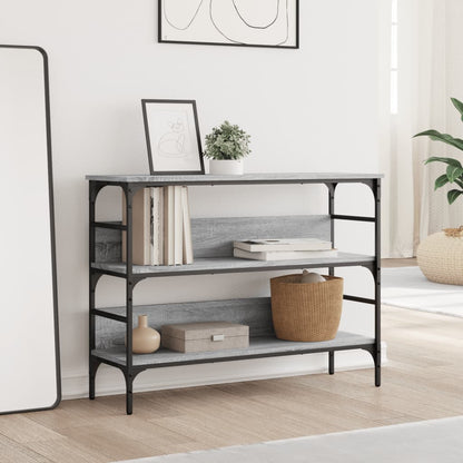 Tavolo Consolle Grigio Sonoma 100x32x75 cm in Legno Multistrato - homemem39