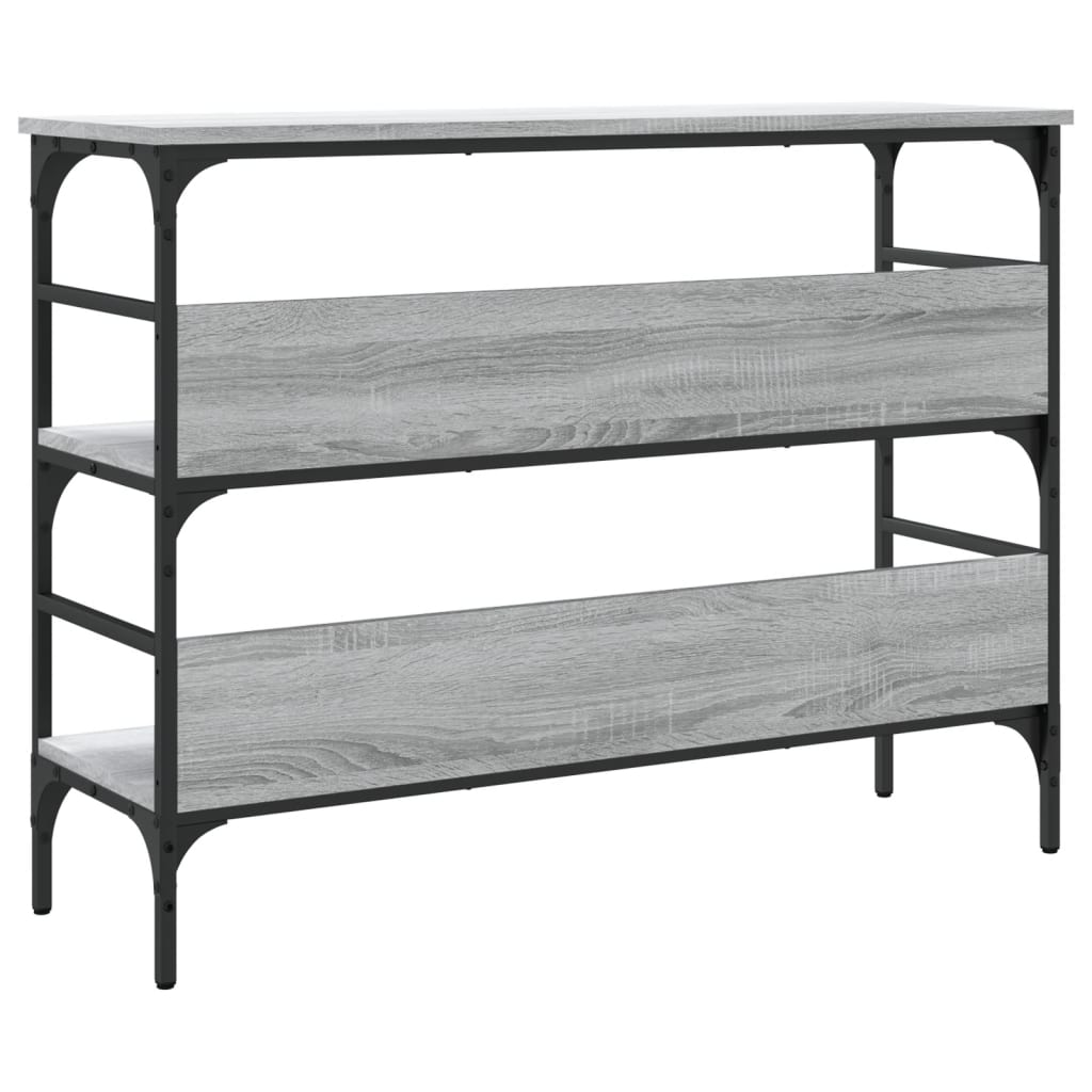 Tavolo Consolle Grigio Sonoma 100x32x75 cm in Legno Multistrato - homemem39