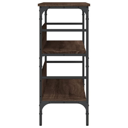 Tavolino Consolle Rovere Marrone 100x32x75 cm Legno Multistrato - homemem39