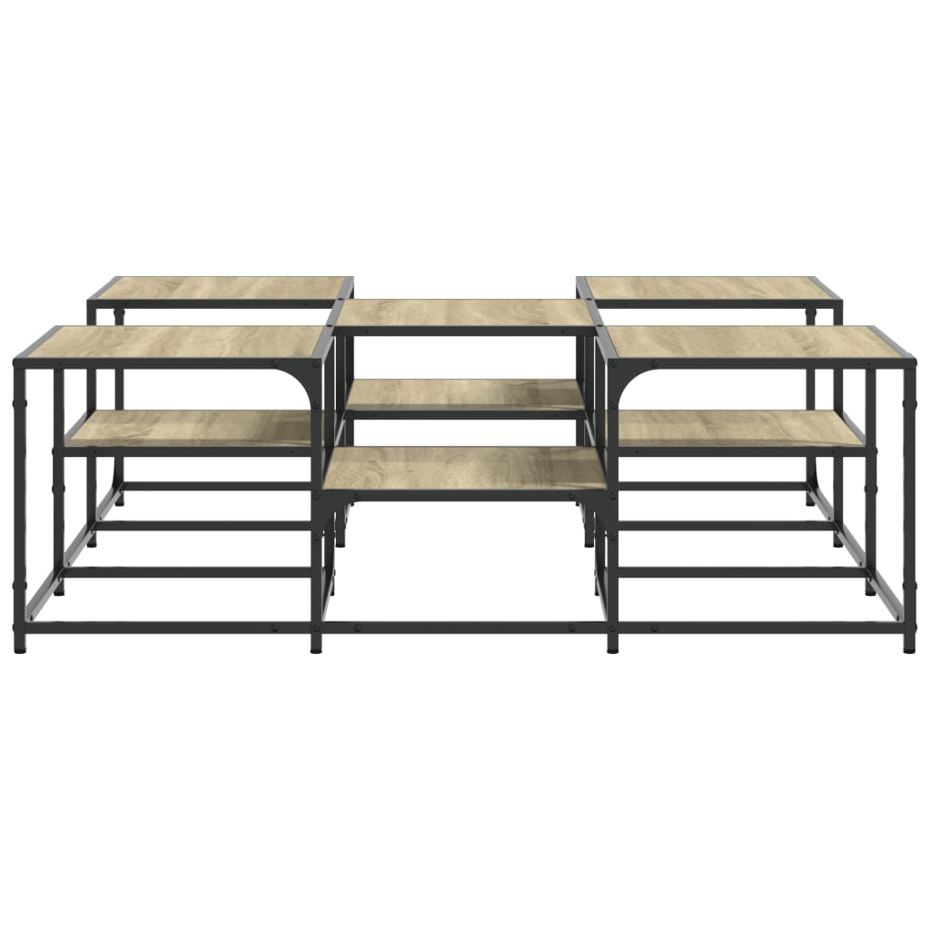 Tavolino Salotto Rovere Sonoma 121x121x40 cm Legno Multistrato | homemem39