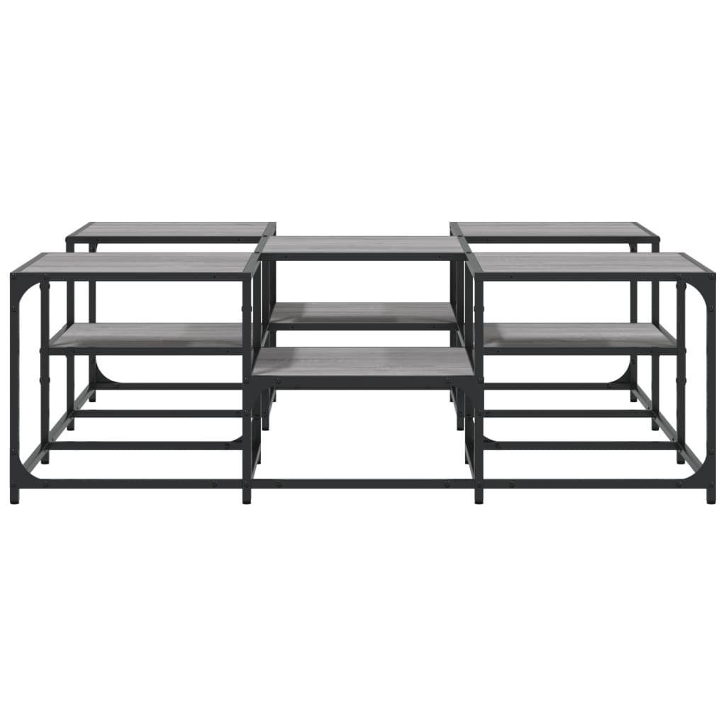 Tavolino Salotto Grigio Sonoma 121x121x40 cm Legno Multistrato | homemem39