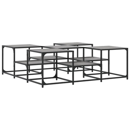Tavolino Salotto Grigio Sonoma 121x121x40 cm Legno Multistrato | homemem39