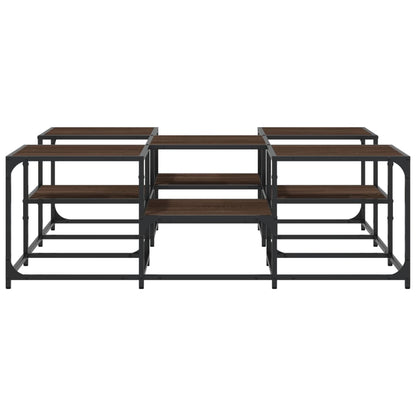 Tavolino Salotto Rovere Marrone 121x121x40 cm Legno Multistrato | homemem39