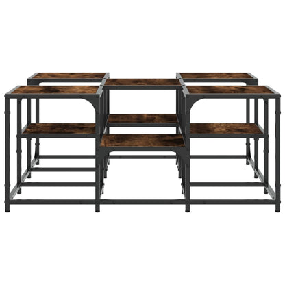 Tavolino da Salotto Rovere Fumo 91x91x40cm in Legno Multistrato | homemem39