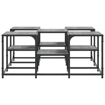 Tavolino da Salotto Grigio Sonoma 91x91x40 cm Legno Multistrato