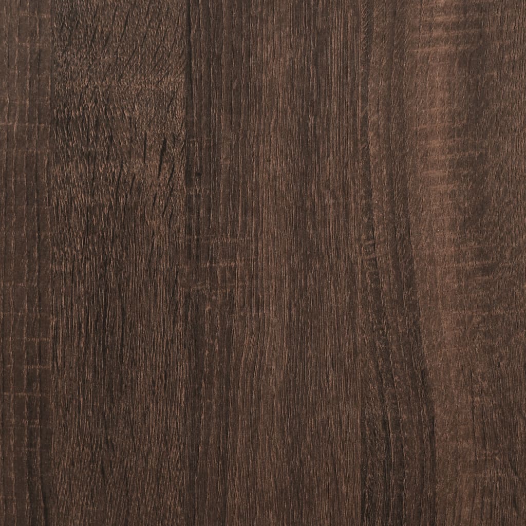 Tavolino da Salotto Rovere Marrone 91x91x40cm Legno Multistrato