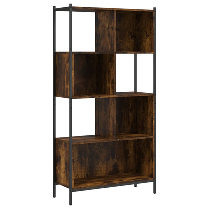Libreria Rovere Fumo 72x28x172 cm in Legno Multistrato
