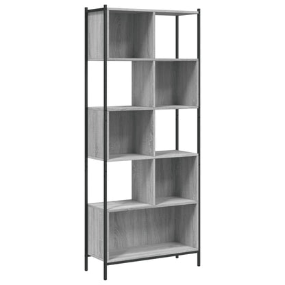 Libreria Grigio Sonoma 72x28x172 cm in Legno Multistrato | homemem39