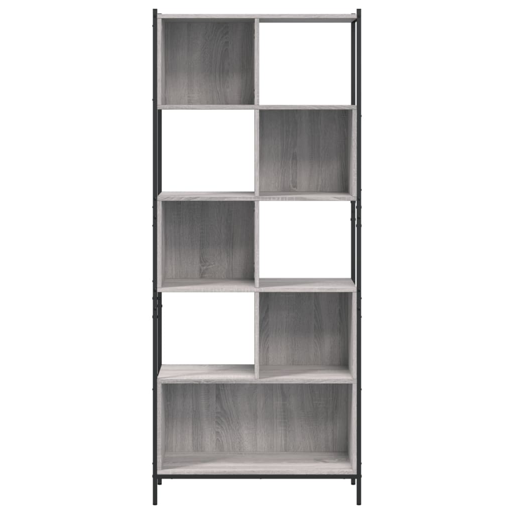 Libreria Grigio Sonoma 72x28x172 cm in Legno Multistrato | homemem39