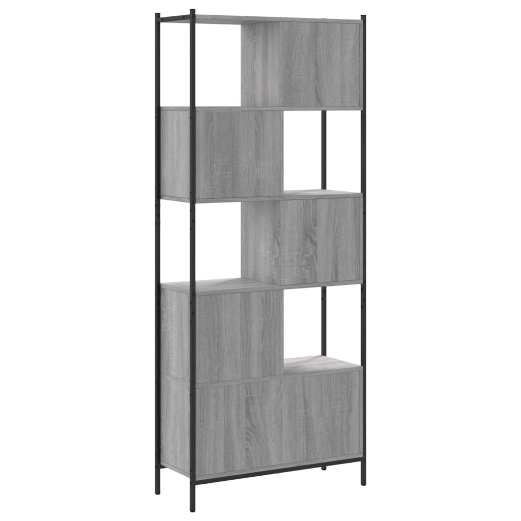 Libreria Grigio Sonoma 72x28x172 cm in Legno Multistrato | homemem39