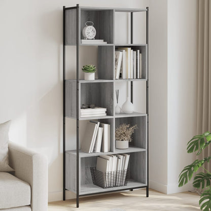 Libreria Grigio Sonoma 72x28x172 cm in Legno Multistrato | homemem39