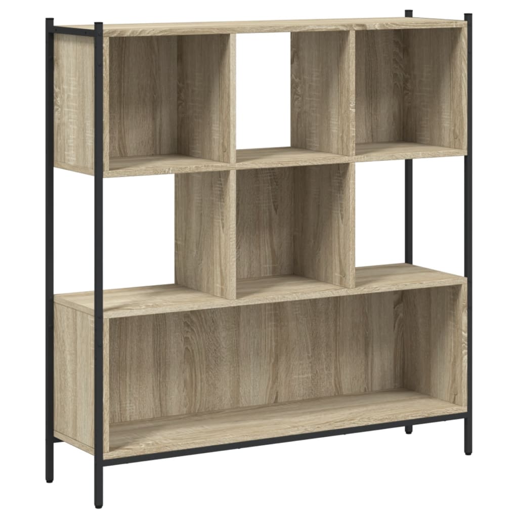 Libreria Rovere Sonoma 102x28x172 cm in Legno Multistrato