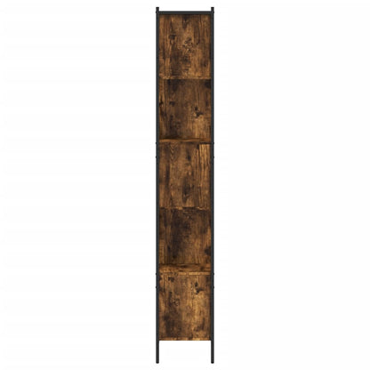 Libreria Rovere Fumo 102x28x172 cm in Legno Multistrato
