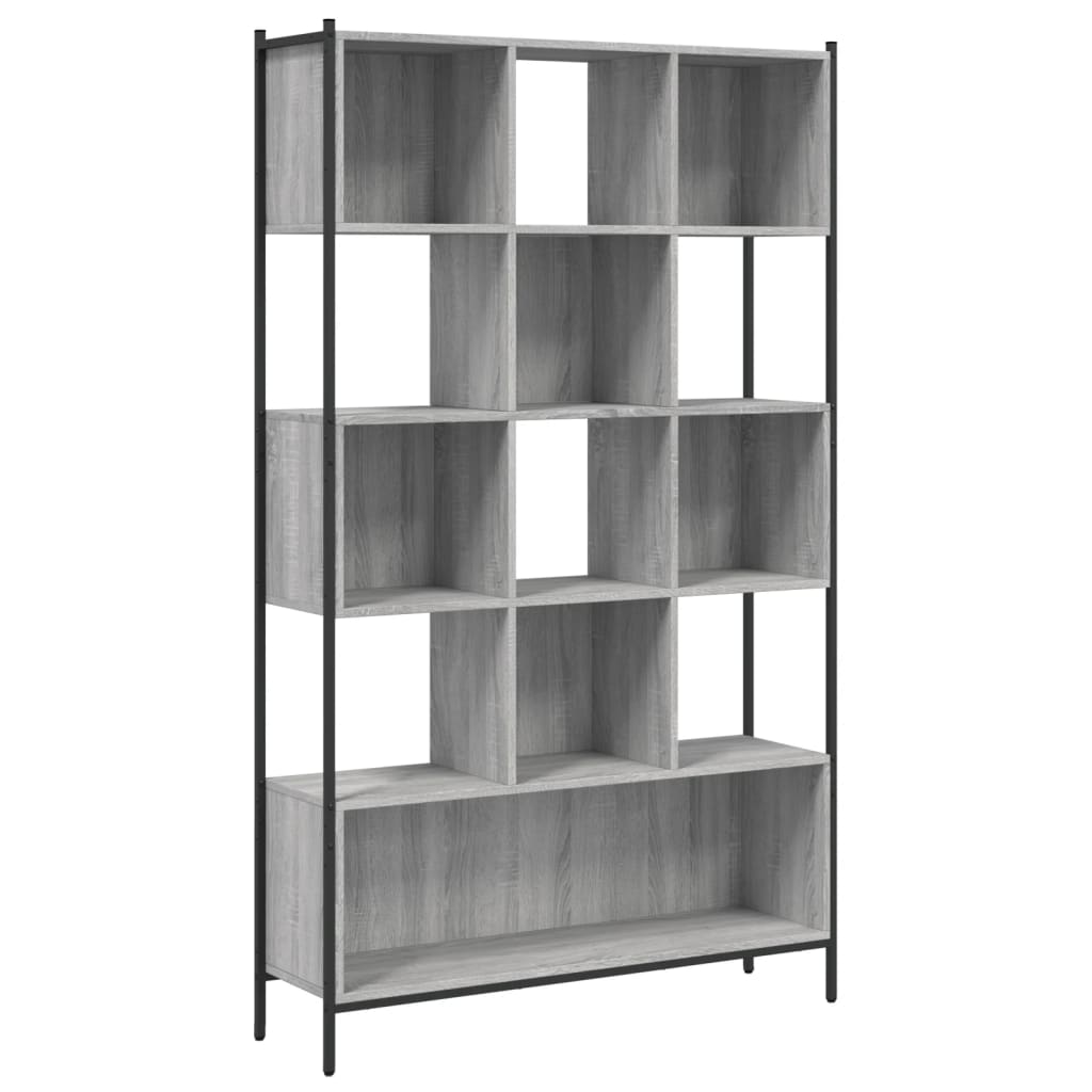 Libreria Grigio Sonoma 102x28x172 cm in Legno Multistrato | homemem39
