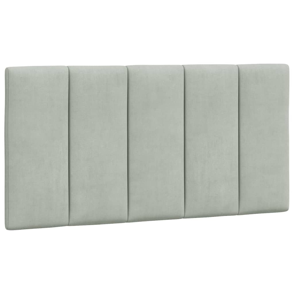 Cuscino testiera Hanko Grigio Chiaro 100 cm Velluto | homemem39