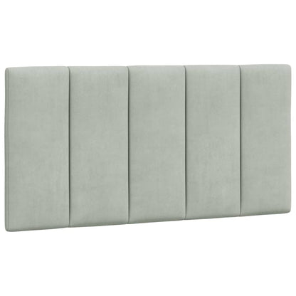 Cuscino testiera Hanko Grigio Chiaro 100 cm Velluto | homemem39