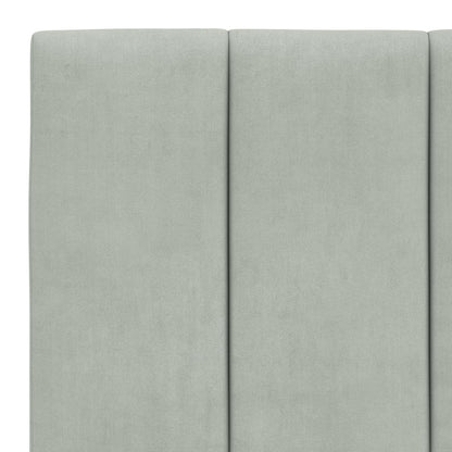 Cuscino testiera Hanko Grigio Chiaro 100 cm Velluto | homemem39