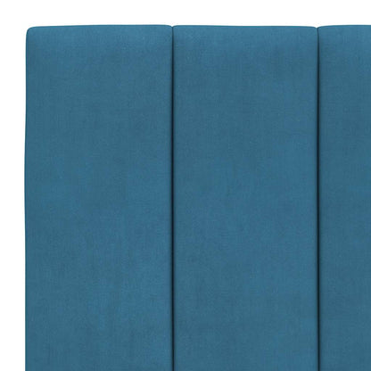Giroletto senza Materasso Hanko Blu 80x200 cm in Velluto | homemem39