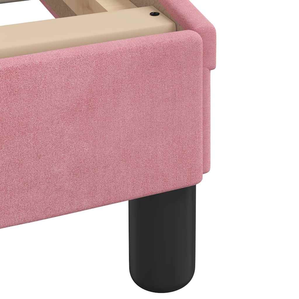 Giroletto senza Materasso Hanko Rosa 80x200 cm in Velluto | homemem39