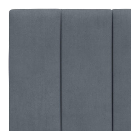 Giroletto senza Materasso Hanko Grigio Scuro 90x190 cm Velluto | homemem39