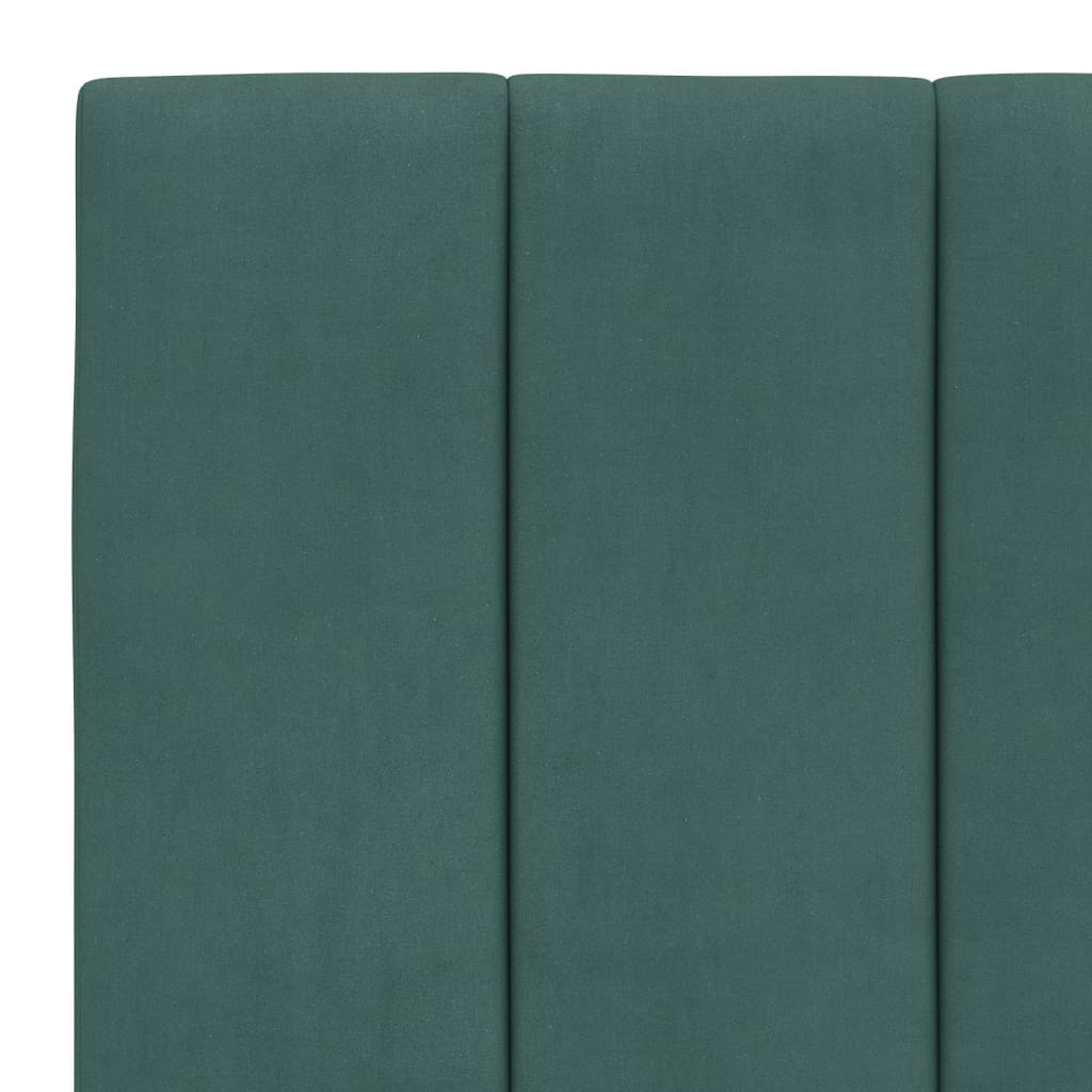 Giroletto senza Materasso Verde Scuro 90x190 cm in Velluto