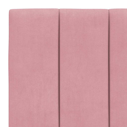 Giroletto senza Materasso Hanko Rosa 90x190 cm in Velluto | homemem39
