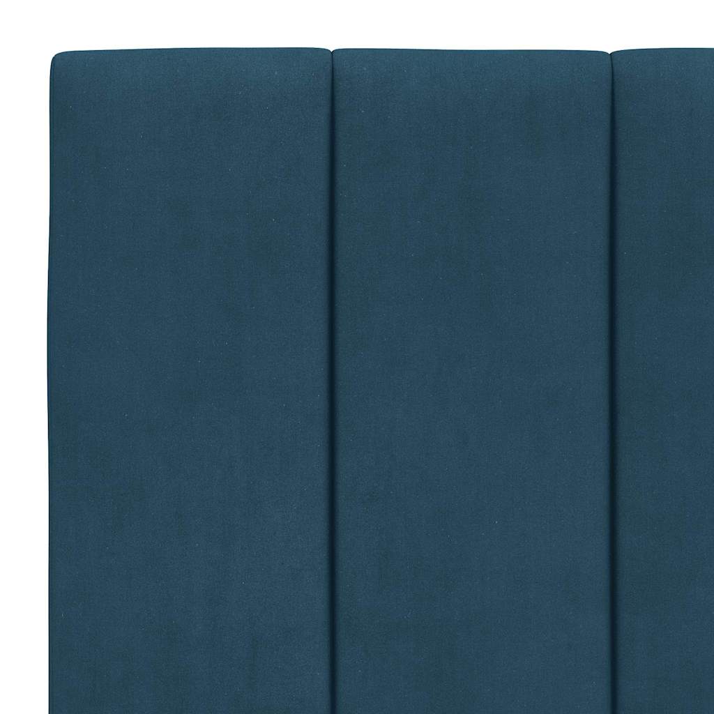 Giroletto senza Materasso Hanko Blu 90x200 cm in Velluto | homemem39