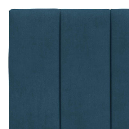 Giroletto senza Materasso Hanko Blu 90x200 cm in Velluto | homemem39
