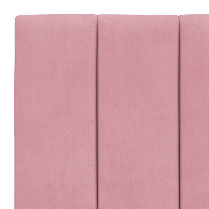 Giroletto senza Materasso Hanko Rosa 90x200 cm in Velluto | homemem39