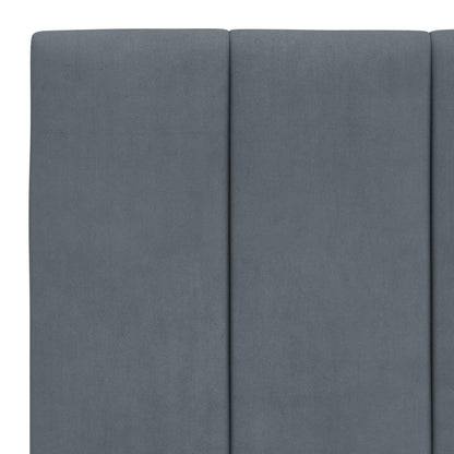 Giroletto senza Materasso Hanko Grigio Scuro 100x200 cm Velluto - homemem39