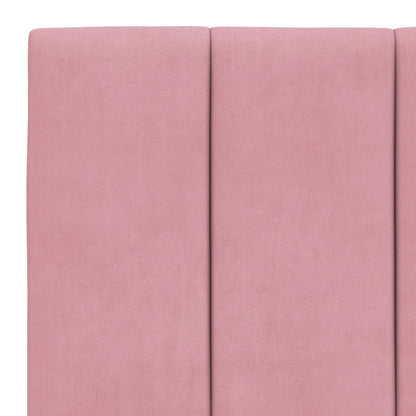 Giroletto senza Materasso Hanko Rosa 100x200 cm in Velluto - homemem39