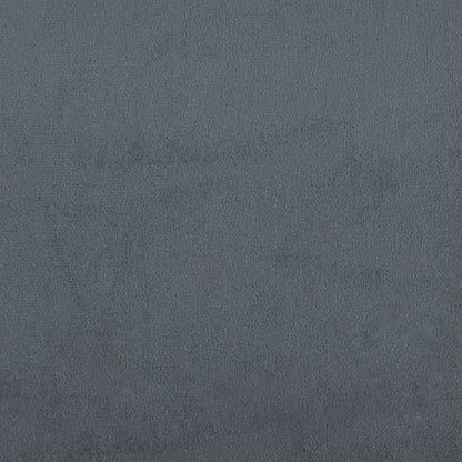 Giroletto senza Materasso Grigio Scuro 120x200 cm Velluto