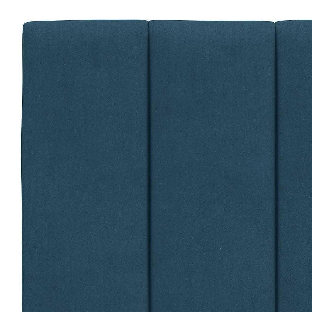 Giroletto senza Materasso Hanko Blu 140x190 cm in Velluto | homemem39