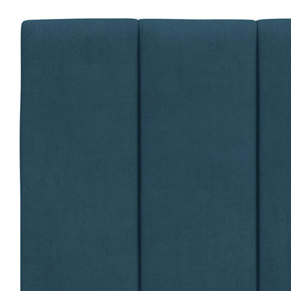 Giroletto senza Materasso Hanko Blu 140x190 cm in Velluto | homemem39
