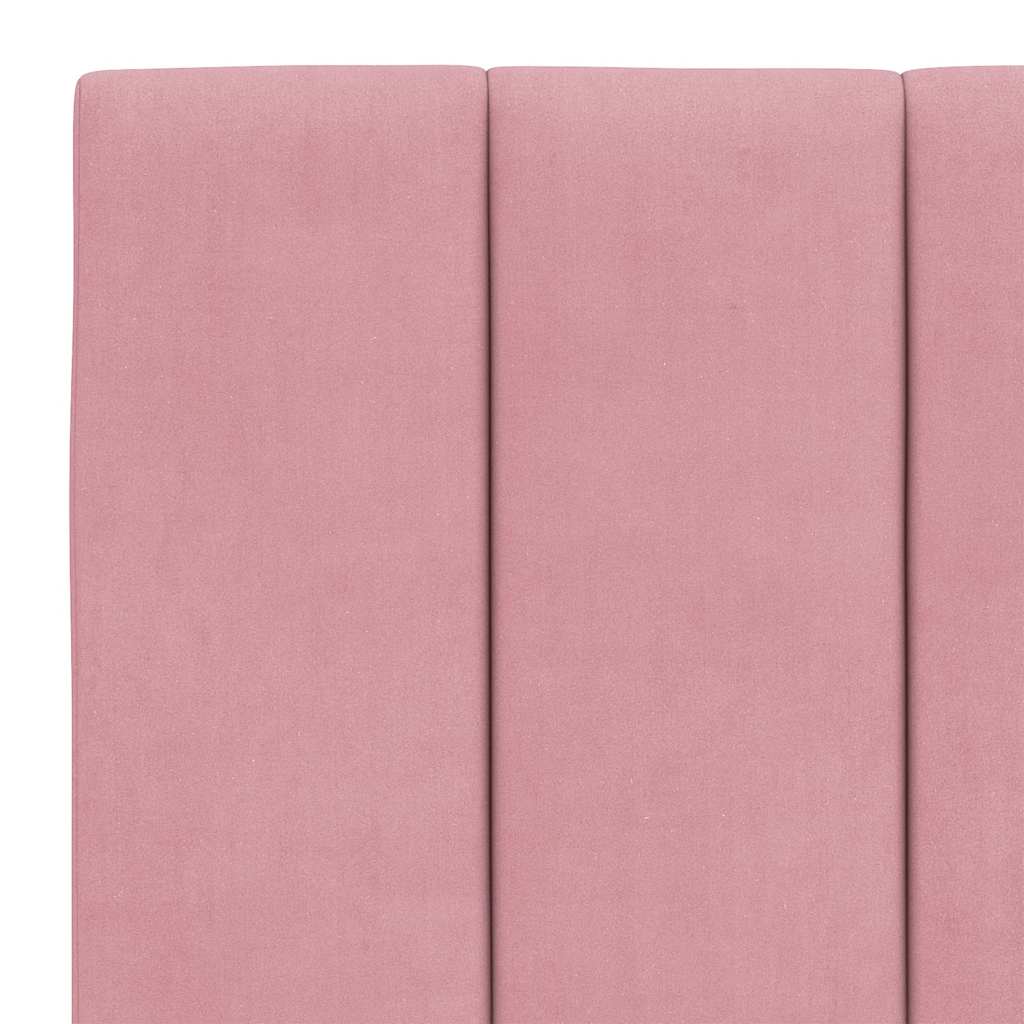 Giroletto senza Materasso Hanko Rosa 140x190 cm in Velluto | homemem39