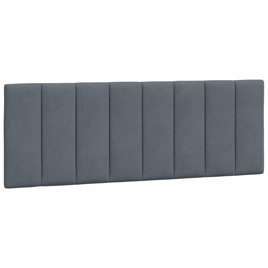 Giroletto senza Materasso Grigio Scuro 140x200 cm Velluto