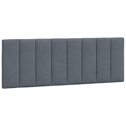 Giroletto senza Materasso Grigio Scuro 140x200 cm Velluto