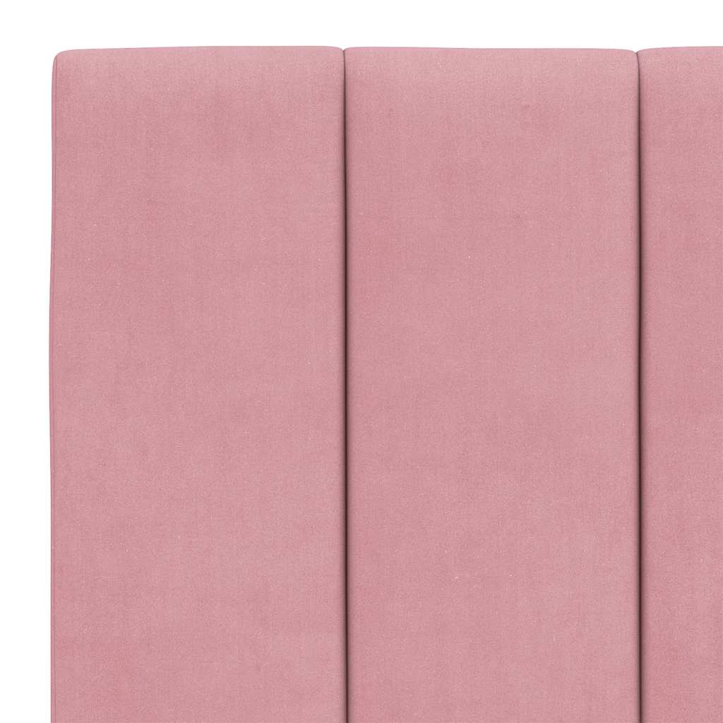 Giroletto senza Materasso Hanko Rosa 140x200 cm in Velluto | homemem39