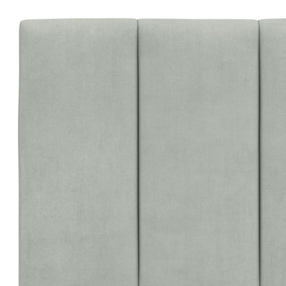 Giroletto senza Materasso Hanko Grigio Chiaro 160x200 cm Velluto - homemem39