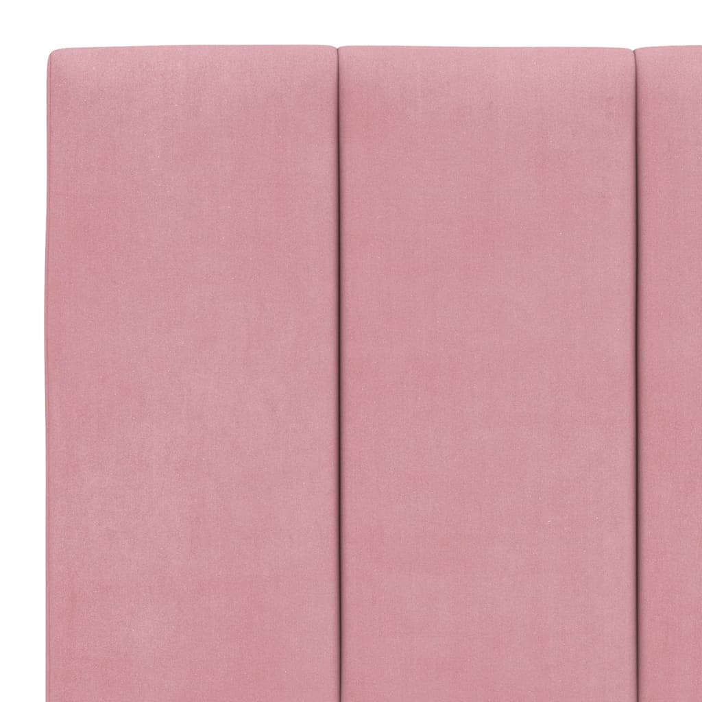 Giroletto senza Materasso Hanko Rosa 160x200 cm in Velluto - homemem39