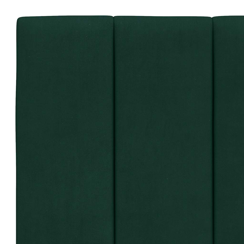 Giroletto senza Materasso Hanko Verde Scuro 180x200 cm in Velluto | homemem39