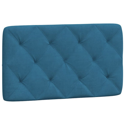 Bedframe with Blue Headboard 90x190 cm in Velvet