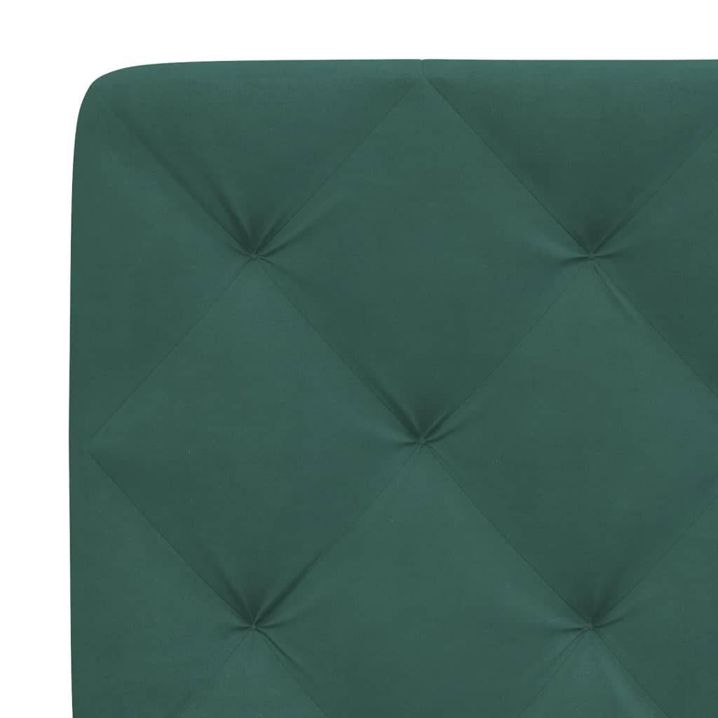 Giroletto senza Materasso Verde Scuro 100x200 cm in Velluto - homemem39